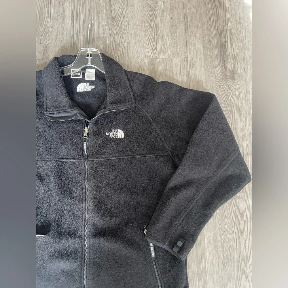 The North face polartec black fleece zipper sweater